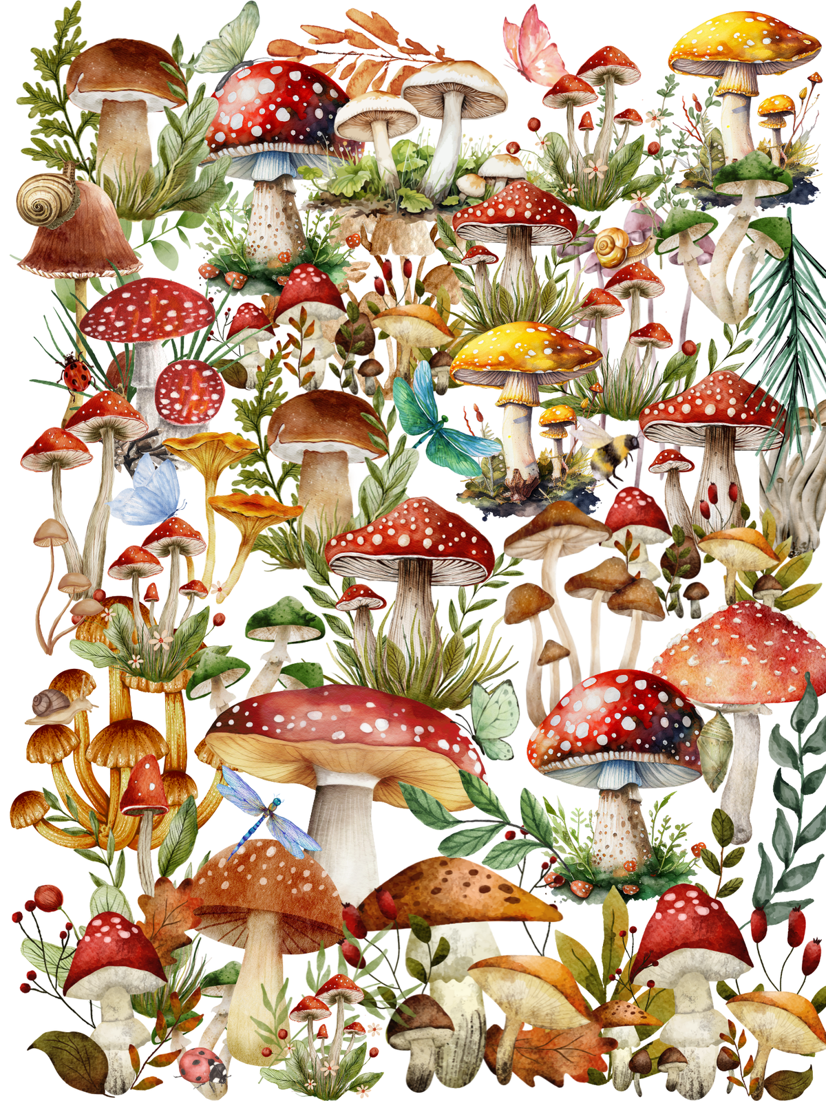 Mystic Mushroom Composition Book Cover