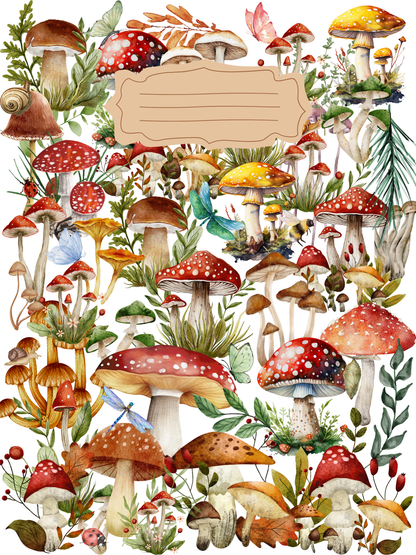 Mystic Mushroom Composition Book Cover