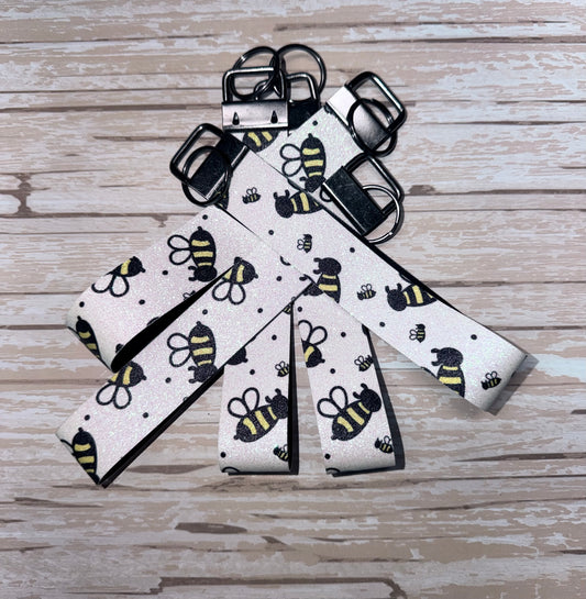 Sparkle Bee Key Wristlet