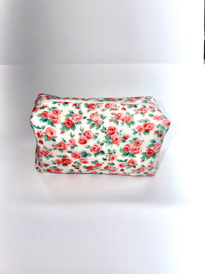 Pink and Green Flower Boxy Bag