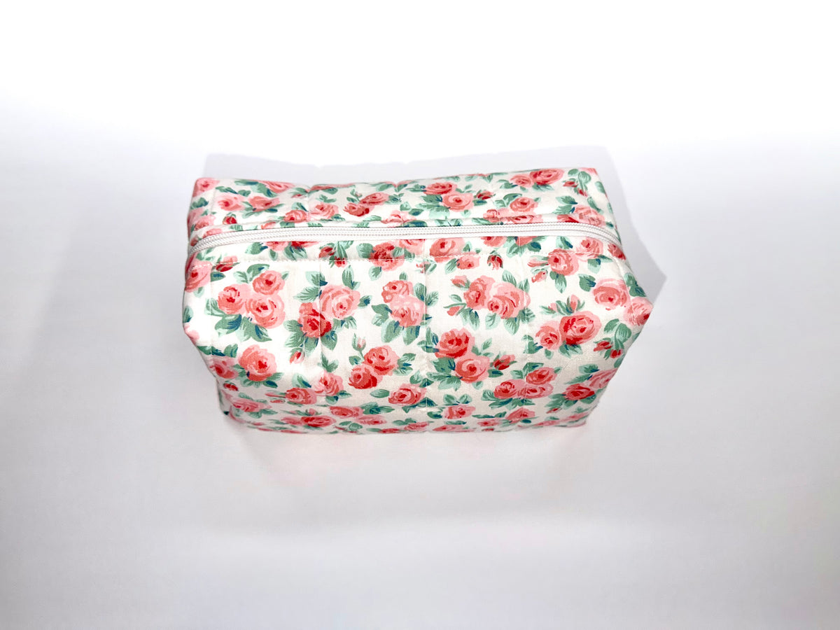 Pink and Green Flower Boxy Bag