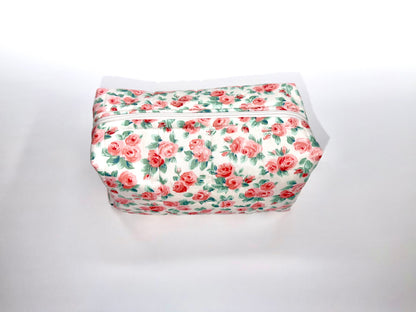 Pink and Green Flower Boxy Bag