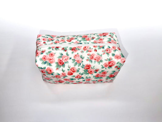 Pink and Green Flower Boxy Bag