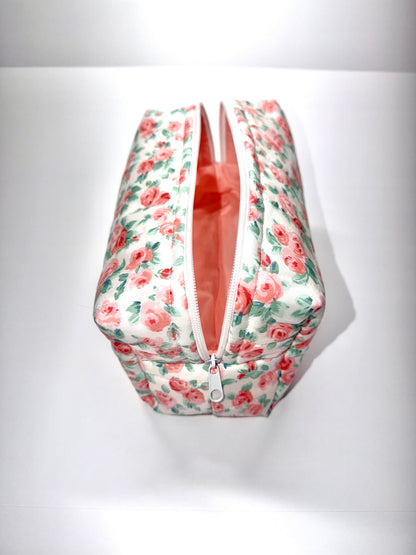 Pink and Green Flower Boxy Bag