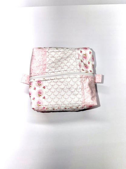 Sweet Pink Floral and Bow Large Boxy Bag