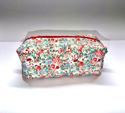 Pink and Blue Floral Boxy Bag
