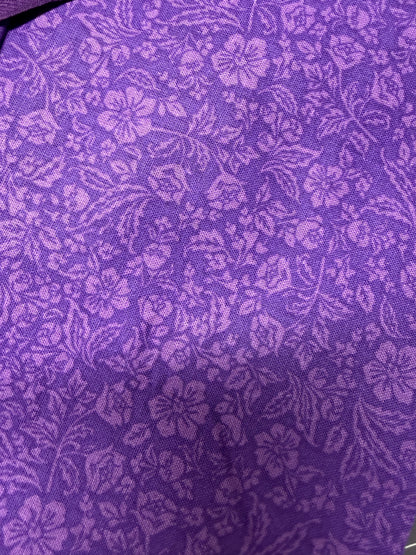 Pretty Purple Foral Boxy Bag