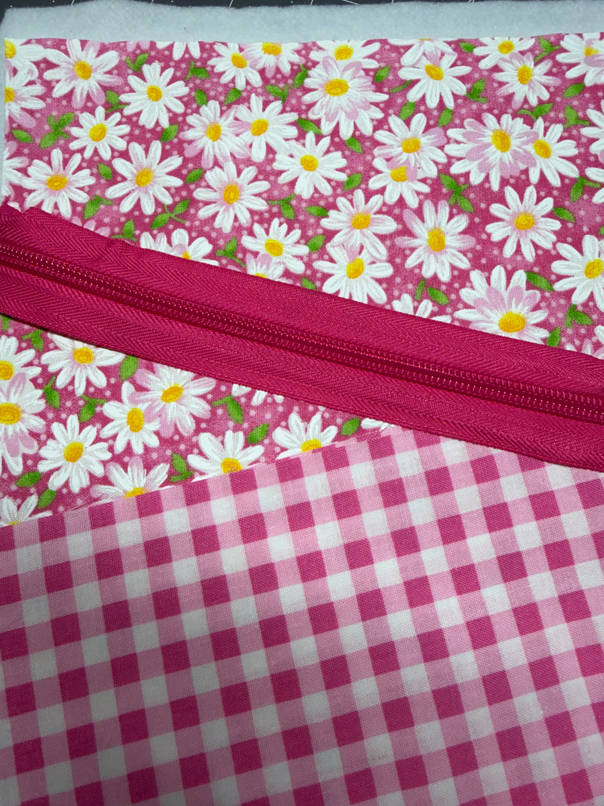 Pink and White Daisy Boxy Bag