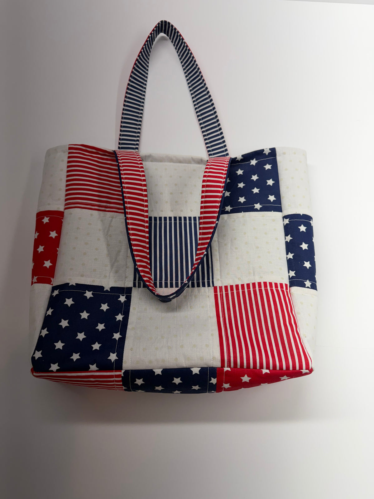Patriotic Red White and Blue Tote Bag