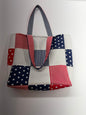 Patriotic Red White and Blue Tote Bag