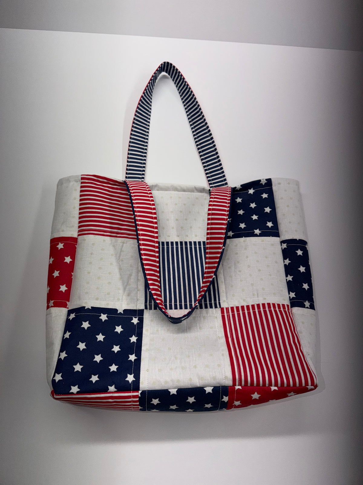 Patriotic Red White and Blue Tote Bag