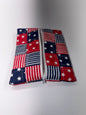 Flat patriotic zipper pouch