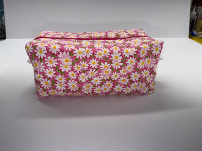 Pink and White Daisy Boxy Bag