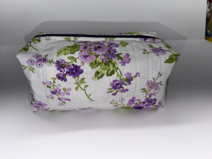 Pretty Purple Foral Boxy Bag