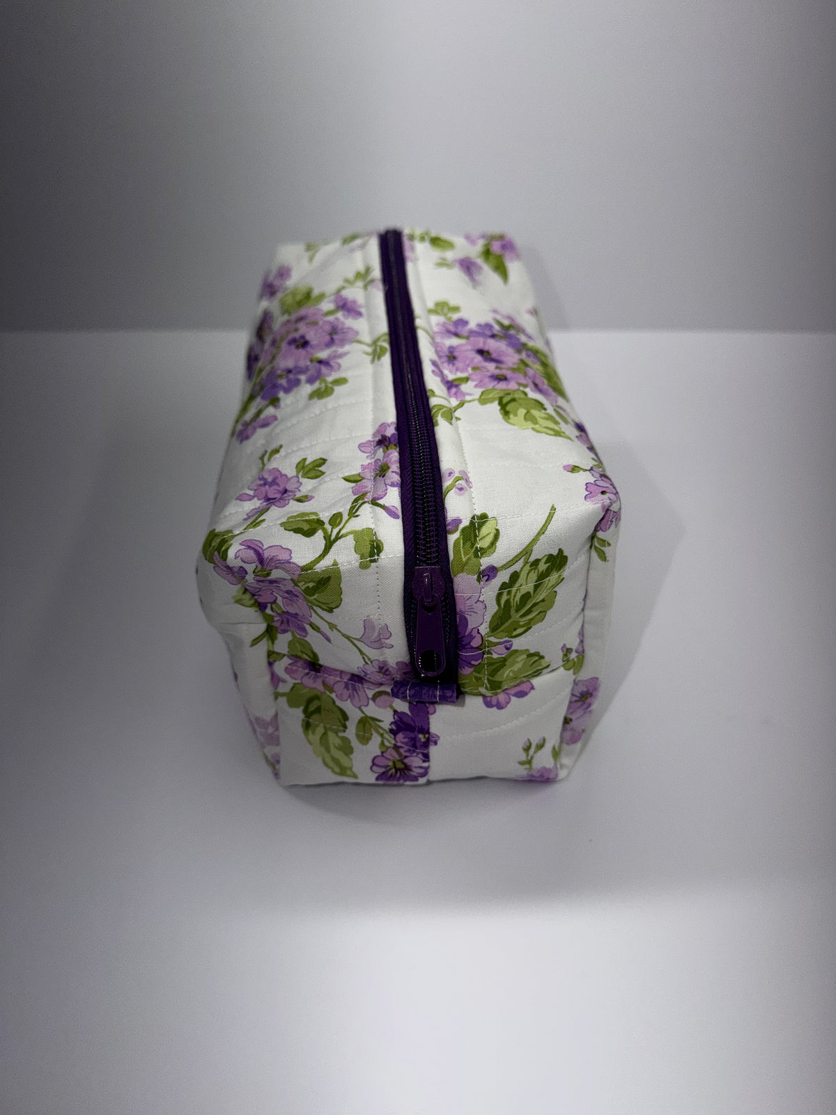 Pretty Purple Foral Boxy Bag