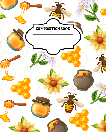 Honeybee Composition Book Cover